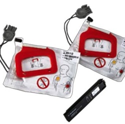 Medtronic Physio-Control LIFEPAK Pads and Battery for LIFEPAK CR Plus AED and LIFEPAK Express AED's. Includes 2 sets electrodes and 1 battery charger, replacement instructions, and discharger for safe disposal of used CHARGE-PAK. 11403-000001