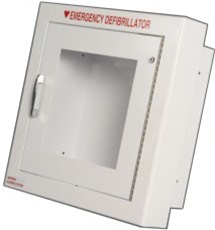 AED Cabinet, Semi-Recessed with Alarm 180SR3-1