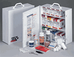 This 3-shelf, 1,041-piece industrial first aid station, is designed for medium sized businesses, offices and work sites and can act as a satellite first aid cabinet for buildings, wings or departments. Serves up to 100 people. 247-O