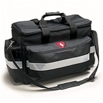 Our AED rescue bag is designed for easy transport and storage. This durable bag features double zipper for easy access, shoulder strap and pockets for your defibrillator and accessories. 4210-05