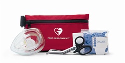 The Philips Fast Response AED Rescue Kit contains the essential items for providing effective defibrillation to someone. The kit contains scissors, razor, towel, cpr barrier, gloves and antiseptic. 68-PCHAT