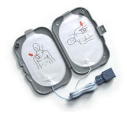 The Philips FRX AED pads are packaged in a plastic case which fits into the Philips FRx semi-rigid AED carry case. Philips FRx SMART Pads II Defibrillation Electrode. 989803139261