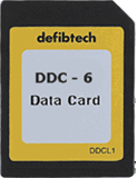 Defibtech Medium Capacity Data Card (6-hours, no audio) The DDC-6 Data Card provides up to 6 hours of storage for complete ECG data.