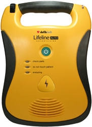 Defibtech Lifeline Automatic AED Automated External Defibrillator. The Defibtech Lifeline AED is a rugged portable defibrillator that is easy to use and designed with the AED rescuer in mind. DDU-120, DCF-A120-EN, DCF-A130-EN, DCF-A120RX-EN, DCF-A130RX-EN