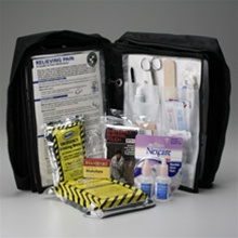 Deluxe Emergency Preparedness/Survival Kit, 168 Piece Our first aid supplies are combined with basic survival components in this truly comprehensive kit. The 168-pieces have been thoughtfully chosen and arranged in a durable, ballistic nylon carry case.