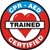 CPR and AED Certified Sticker. The hard hat "CPR and AED Certified" sticker is a great incentive for workers attaining that extra skill. Indoor/Outdoor Vinyl Film. CPR and AED certified sticker works well on hard hats and other surfaces. NW212