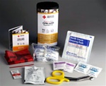 CPR/AED Rescue Kit - When time is critical, these items can help save a life. The American Red Cross CPR/AED Responder Packs contain the supplies necessary to perform CPR and utilize and AED. RC-643