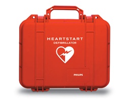Philips AED Waterproof Hard Case- This high quality hard-sided (and waterproof) carrying case protects your Philips AED in the most rugged and adverse conditions. YC